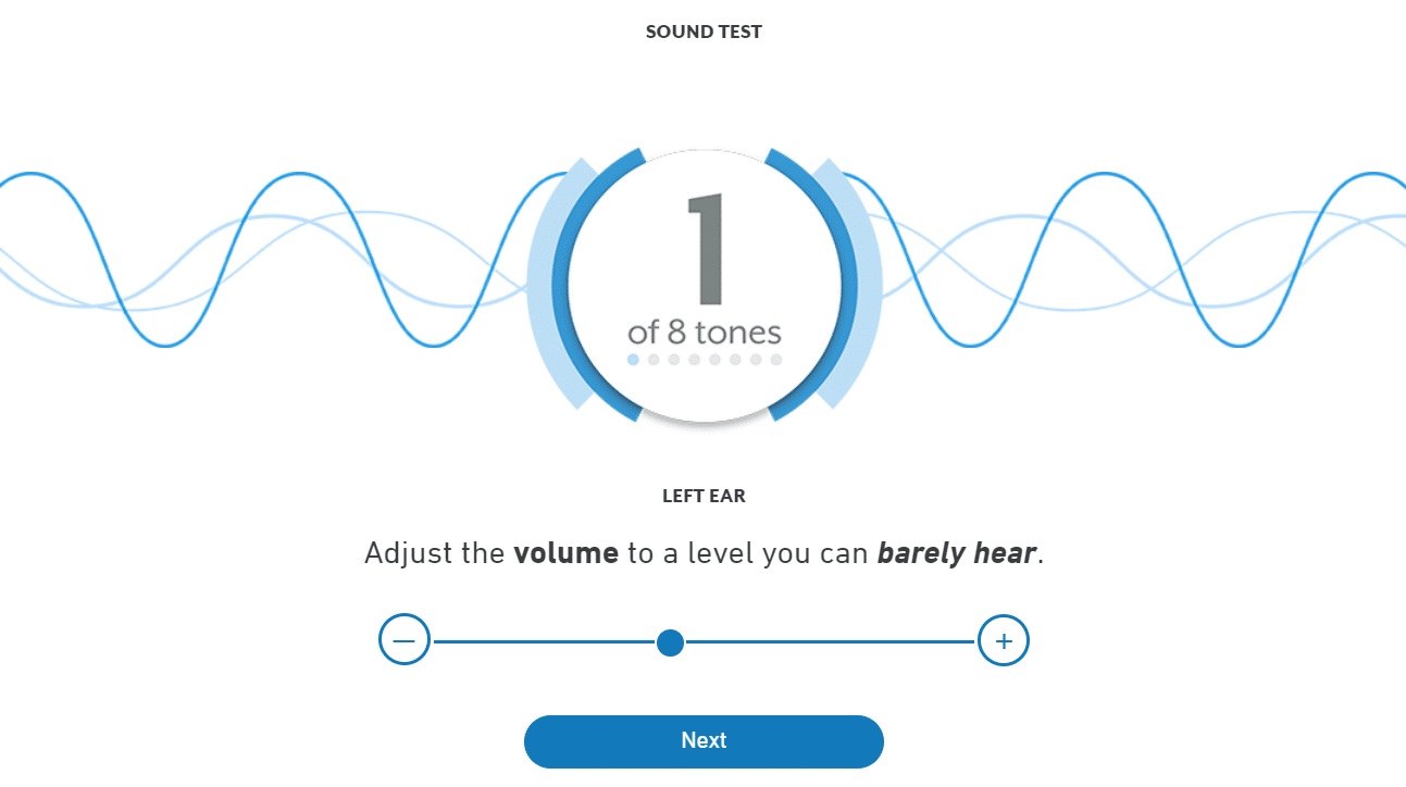 The Starkey online hearing test