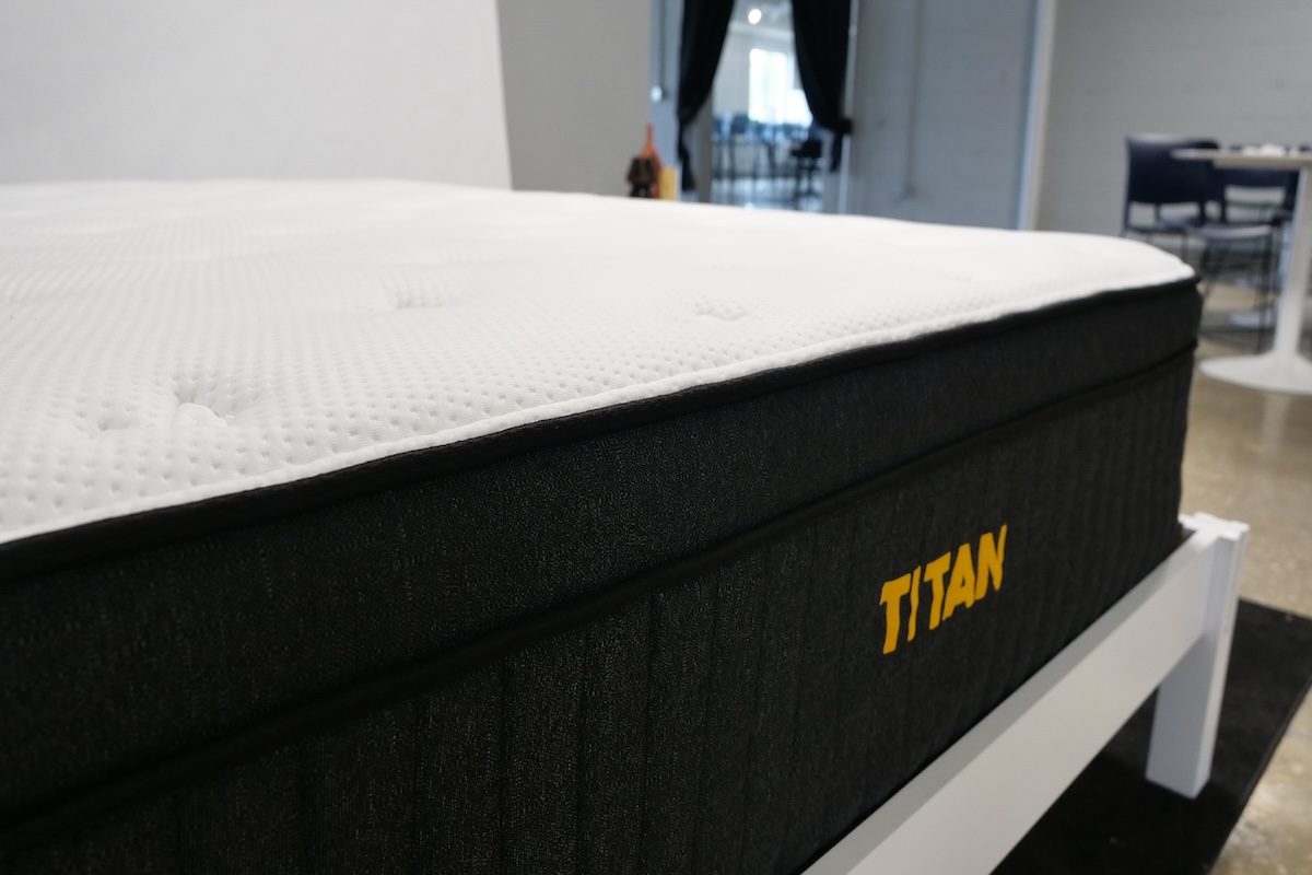  An angled view of the Titan Plus Luxe in our testing facility