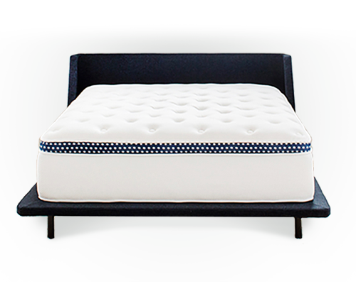 A queen-sized WinkBed mattress on a platform